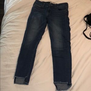 Medium wash jeans with cute ankles